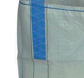 Blue-Loop White Tubular Sand Bag with Fully Open Top — detail view 3