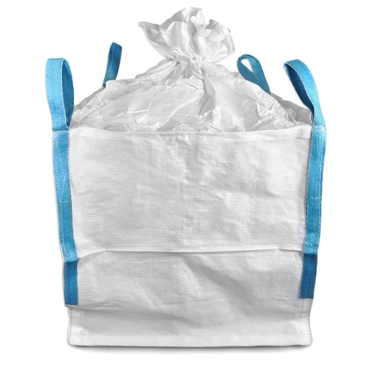Uncoated White Construction Bulk Bag with a Fill Spout — detail view 3