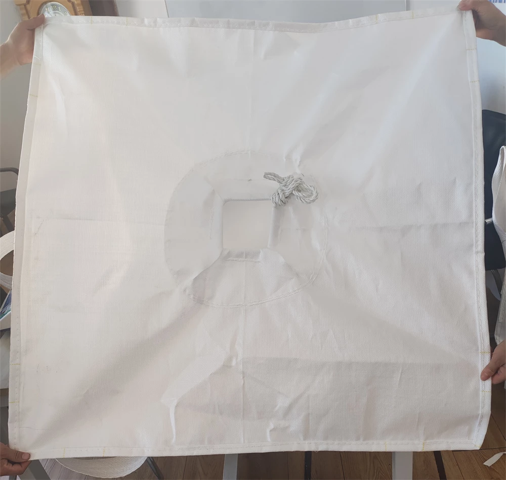 FIBC tubolare non rivestito 93 x 93 x 120 con anelli agli angoli incrociati — detail view 5