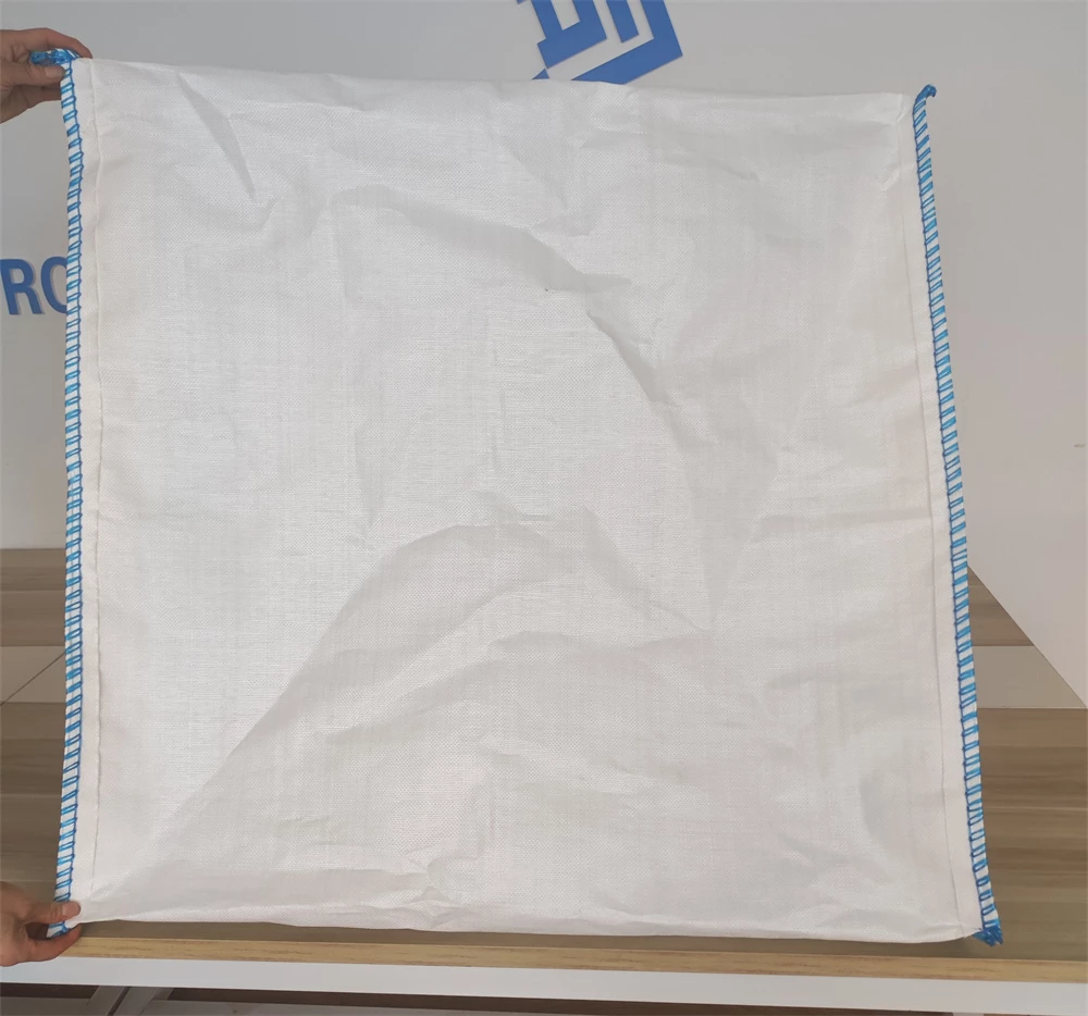 90x90x120 White U-Panel Industrial FIBC with Dual Spouts — detail view 3