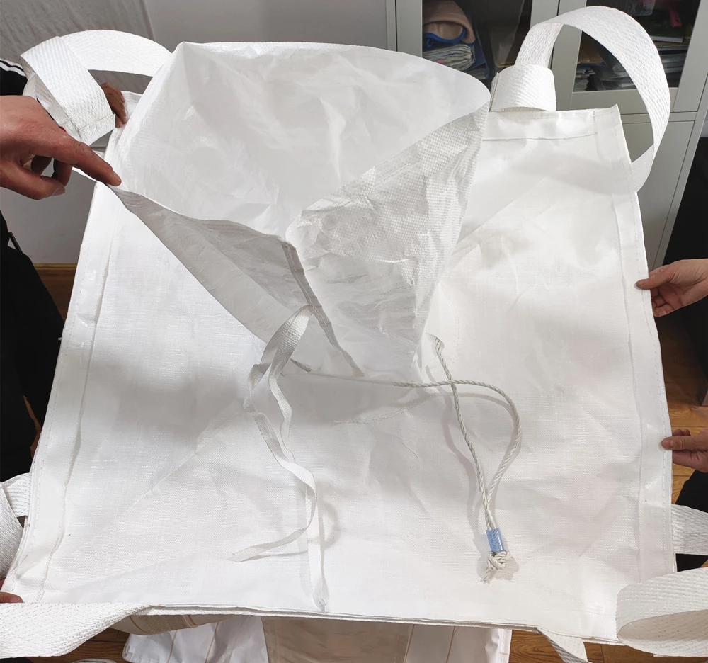 92x92x120 Uncoated Construction Bag with Two Spouts — detail view 3