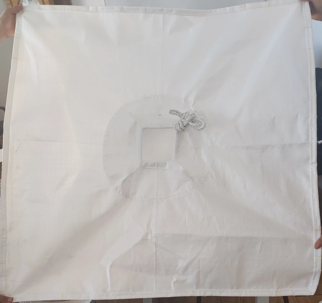 White U-Panel PP Jumbo Bag with Cross-Corner Spout Configuration — detail view 4