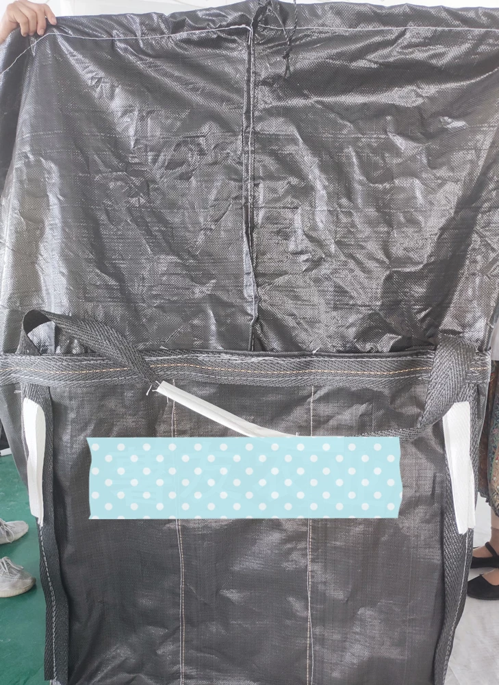 Black Potato Baffle Bag with Customer Logo Printing — detail view 2