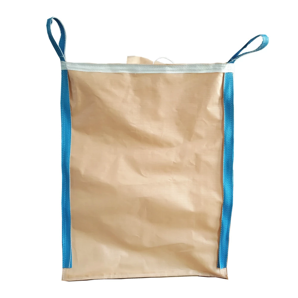 Beige Flour Packing Bag with Side-Seam Loops and Spouts — detail view 4