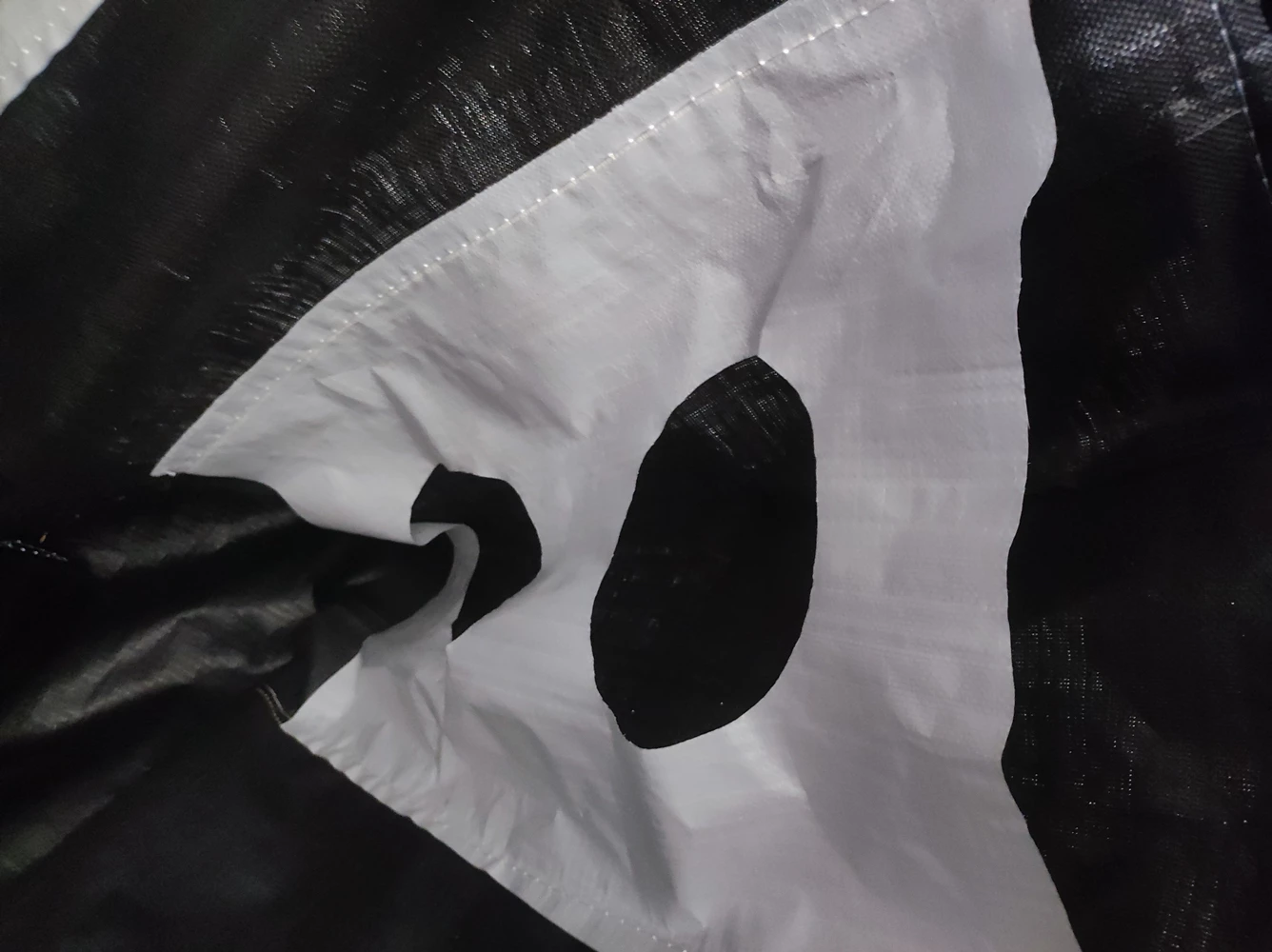 Black Potato Baffle Bag with Customer Logo Printing — detail view 4