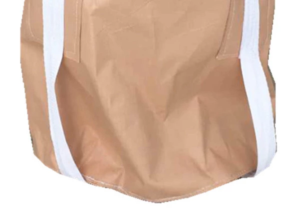 Beige Uncoated Tubular Cement Bag with Two Spout Fittings — detail view 6