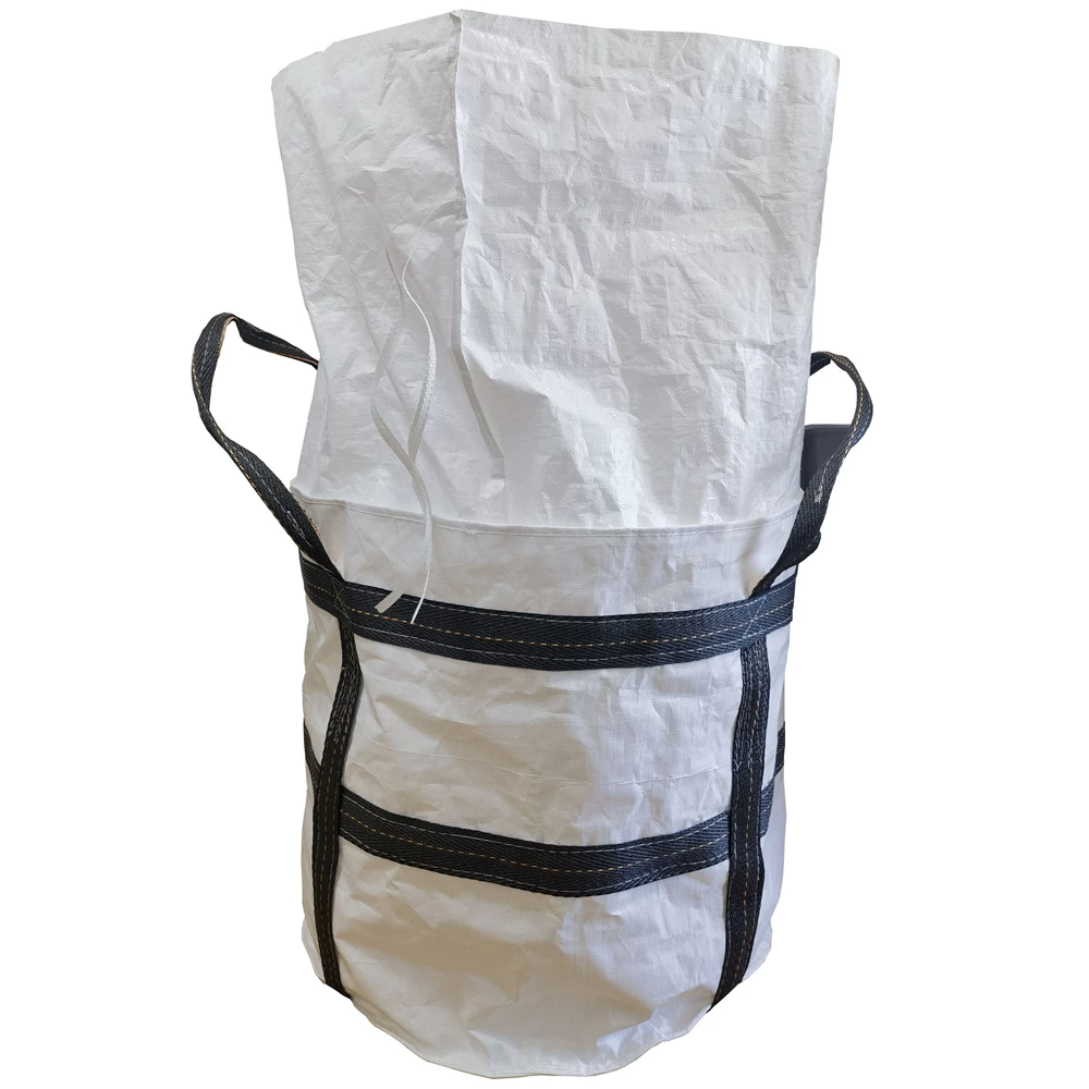 Duffle-Top Tubular Polypropylene Container Bag with Flat Base — detail view 2