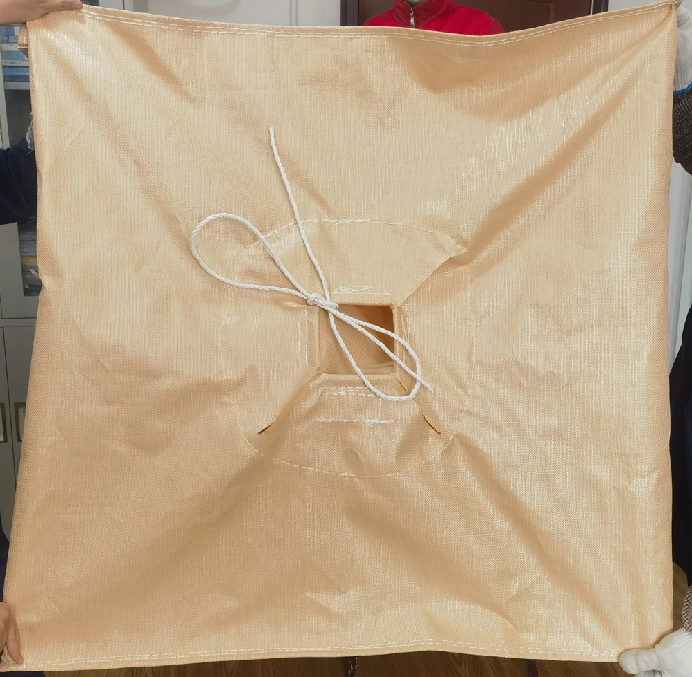 Beige U-Panel Industrial Bag with Custom Offset Printing — detail view 6