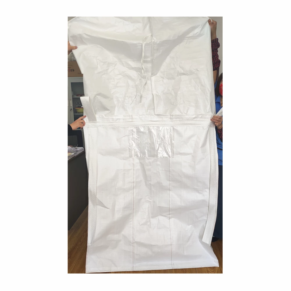 Fertilizer Baffle Bag with Filling Skirt and Discharge Spout — detail view 1