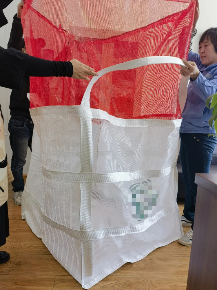 Duffle-Top Breathable Potato Bulk Bag with Discharge Spout — detail view 3