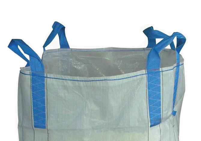 Blue-Loop White Tubular Sand Bag with Fully Open Top — detail view 5