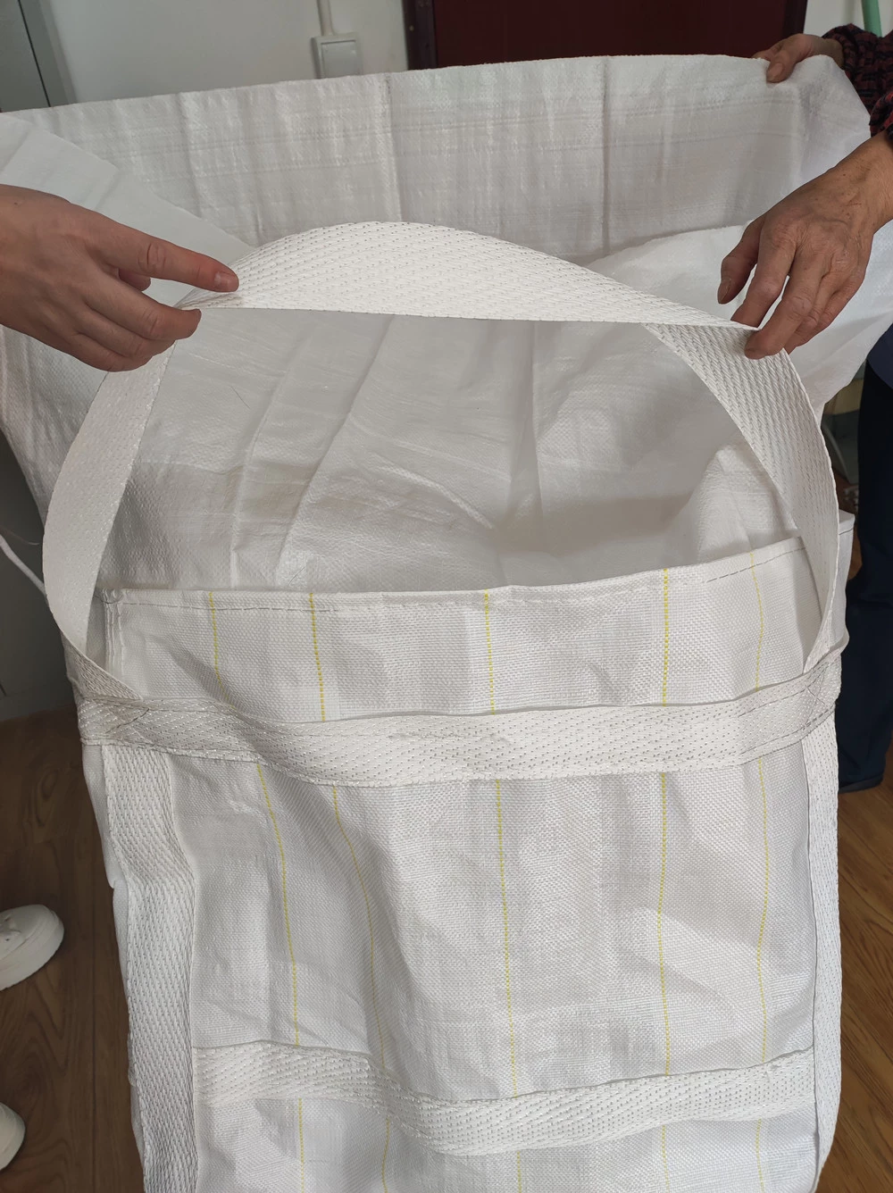 Uncoated Sand Packing FIBC with 60x60x60 Size Reference — detail view 6
