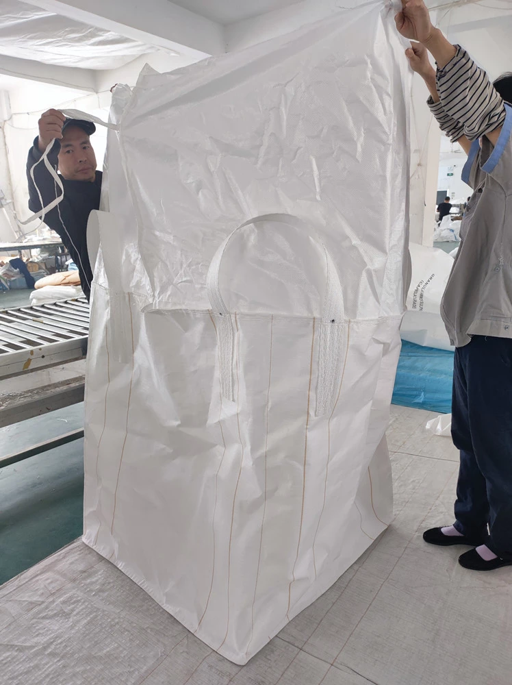 Coated White PP Skirt-Top Bag 90 x 90 x 110 — detail view 2