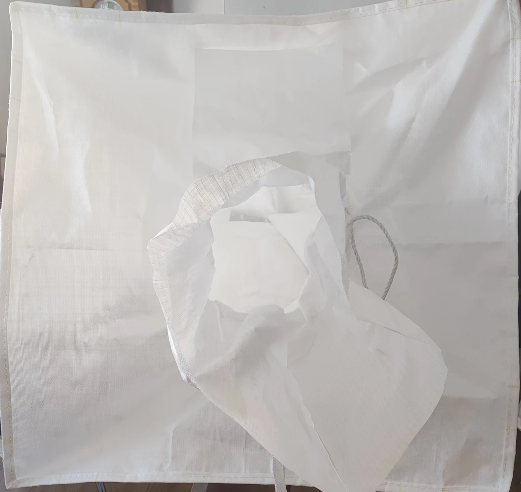 White U-Panel PP Jumbo Bag with Cross-Corner Spout Configuration — detail view 6