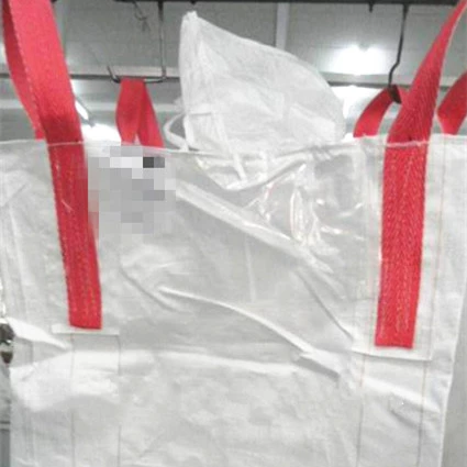 36.5x36.5x43 White Tubular FIBC with Cross-Corner Loops — detail view 6