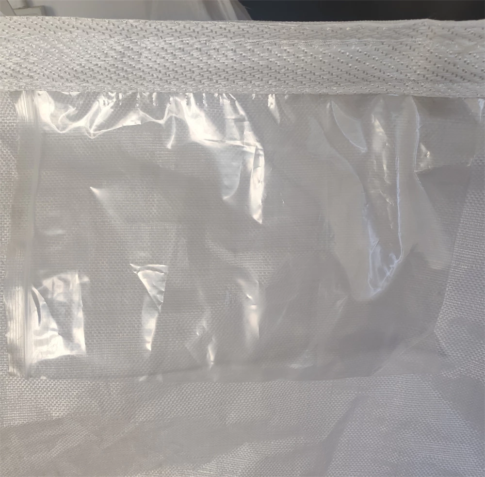 White Tubular Jumbo FIBC with Cross-Corner Loops and Offset Printing — detail view 6
