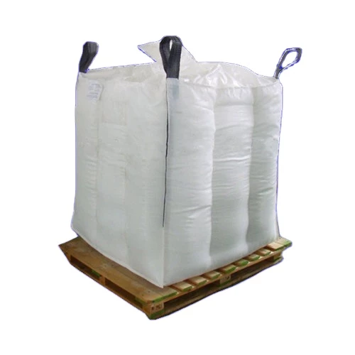 Coated Four-Panel Baffle Bulk Bag with Filling and Discharge Spouts — detail view 1
