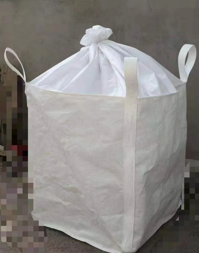 Skirt-Top Tubular Container FIBC with Flat Base and Side-Seam Loops — detail view 1
