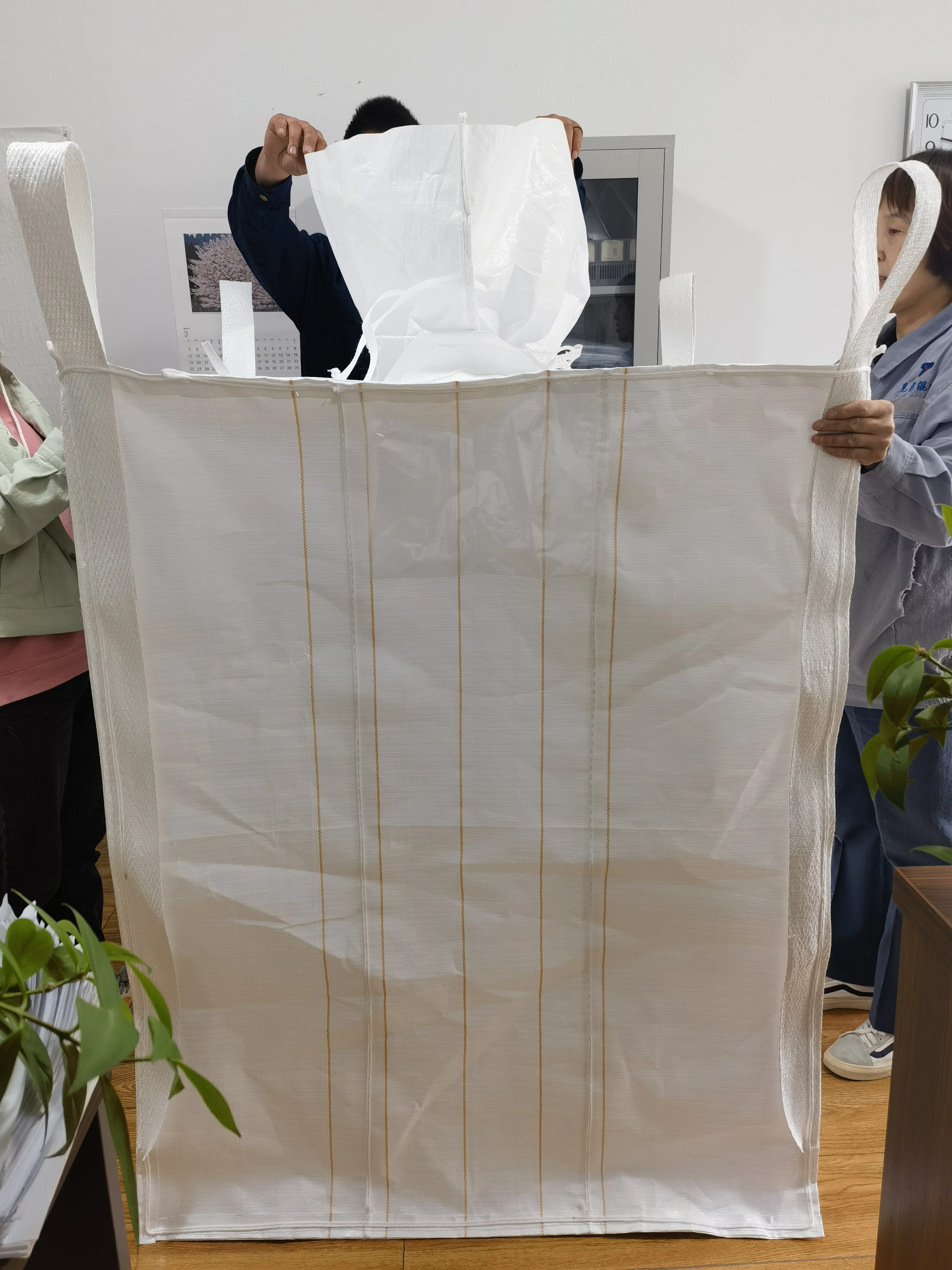 Baffle Chemical Packing Bag with Filler Cord — detail view 2