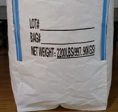 White U-Panel Jumbo Bag with Siftproof Designation and Dual Spouts — detail view 3