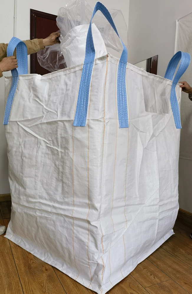 Tubular FIBC with Blue Stiff Lifting Loops — detail view 2