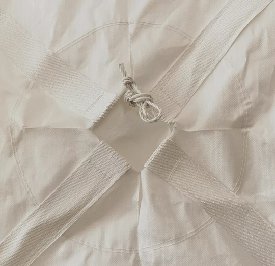 White Virgin PP Industrial FIBC with Type A Designation and Dual Spouts — detail view 5