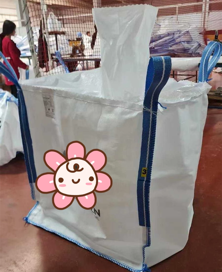 Uncoated U-Panel Virgin PP Jumbo Bag with Fill Spout and Flat Base — detail view 1