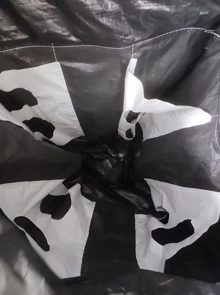 Black Potato Baffle Bag with Customer Logo Printing — detail view 3