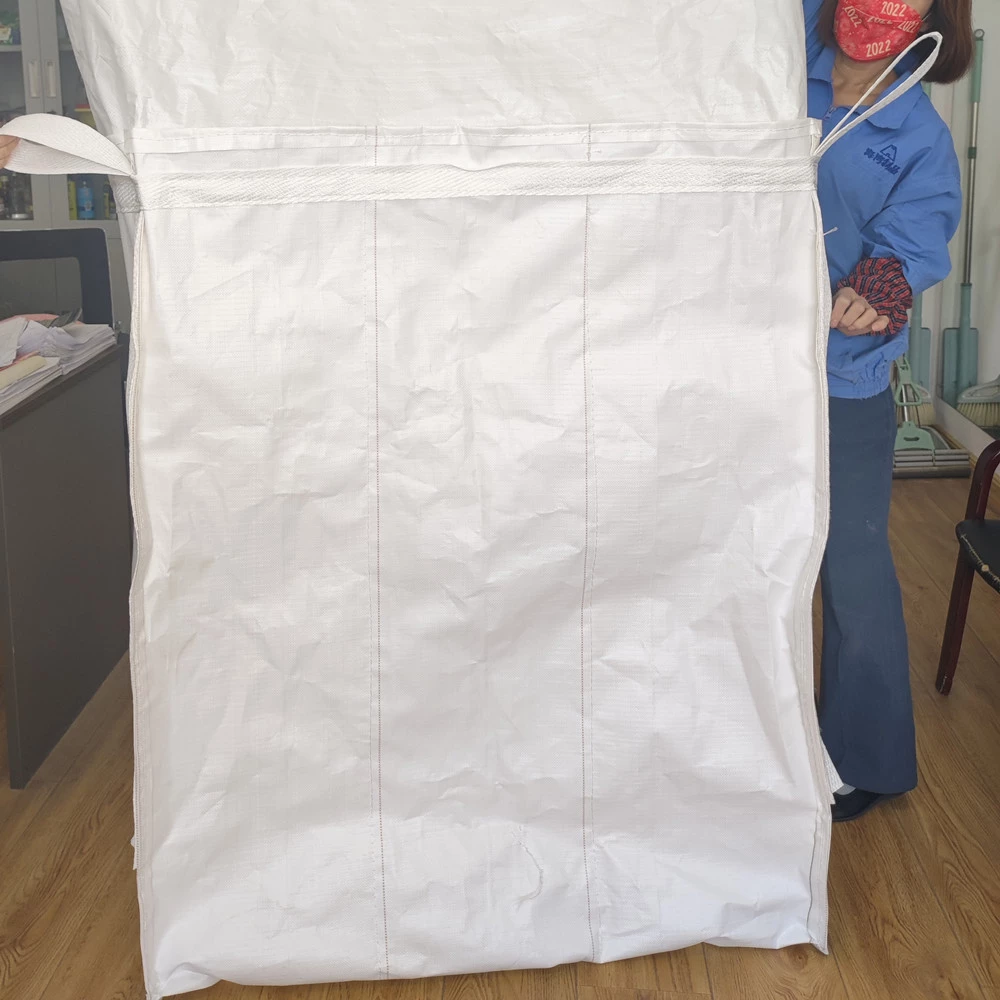 Uncoated U-Panel Baffle FIBC with Side-Seam Loops — detail view 4