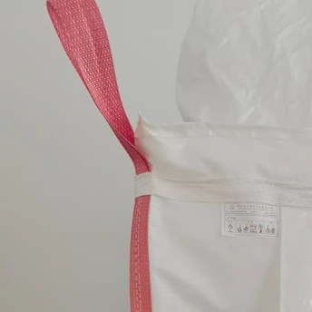 White PE-Lined U-Panel Bag 93.5 x 93.5 x 130 — detail view 2