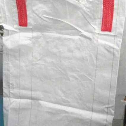 36.5x36.5x43 White Tubular FIBC with Cross-Corner Loops — detail view 2