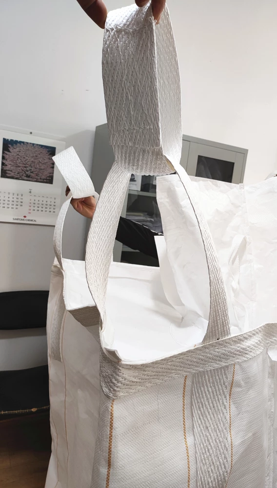 92x92x120 Uncoated Construction Bag with Two Spouts — detail view 6