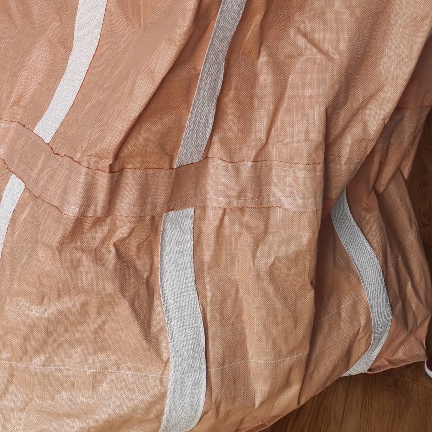 FIBC tubolare beige 90 x 90 x 125 con logo del cliente — detail view 6