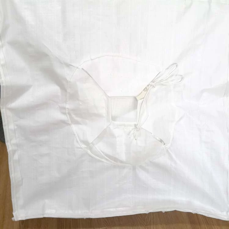 Coated Four-Panel Baffle Bulk Bag with Filling and Discharge Spouts — detail view 2