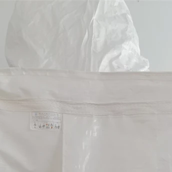 White PE-Lined U-Panel Bag 93.5 x 93.5 x 130 — detail view 3