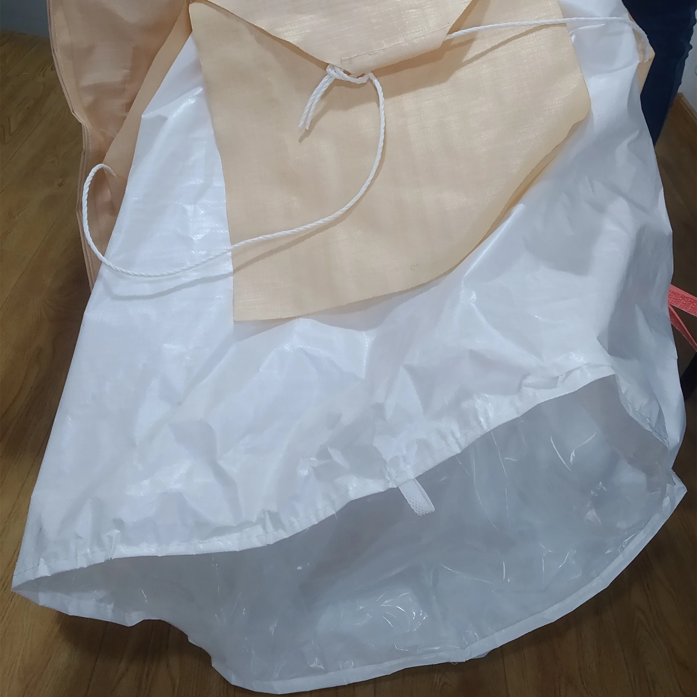 Beige U-Panel Polypropylene Bulk Bag with Custom Logo Printing — detail view 6