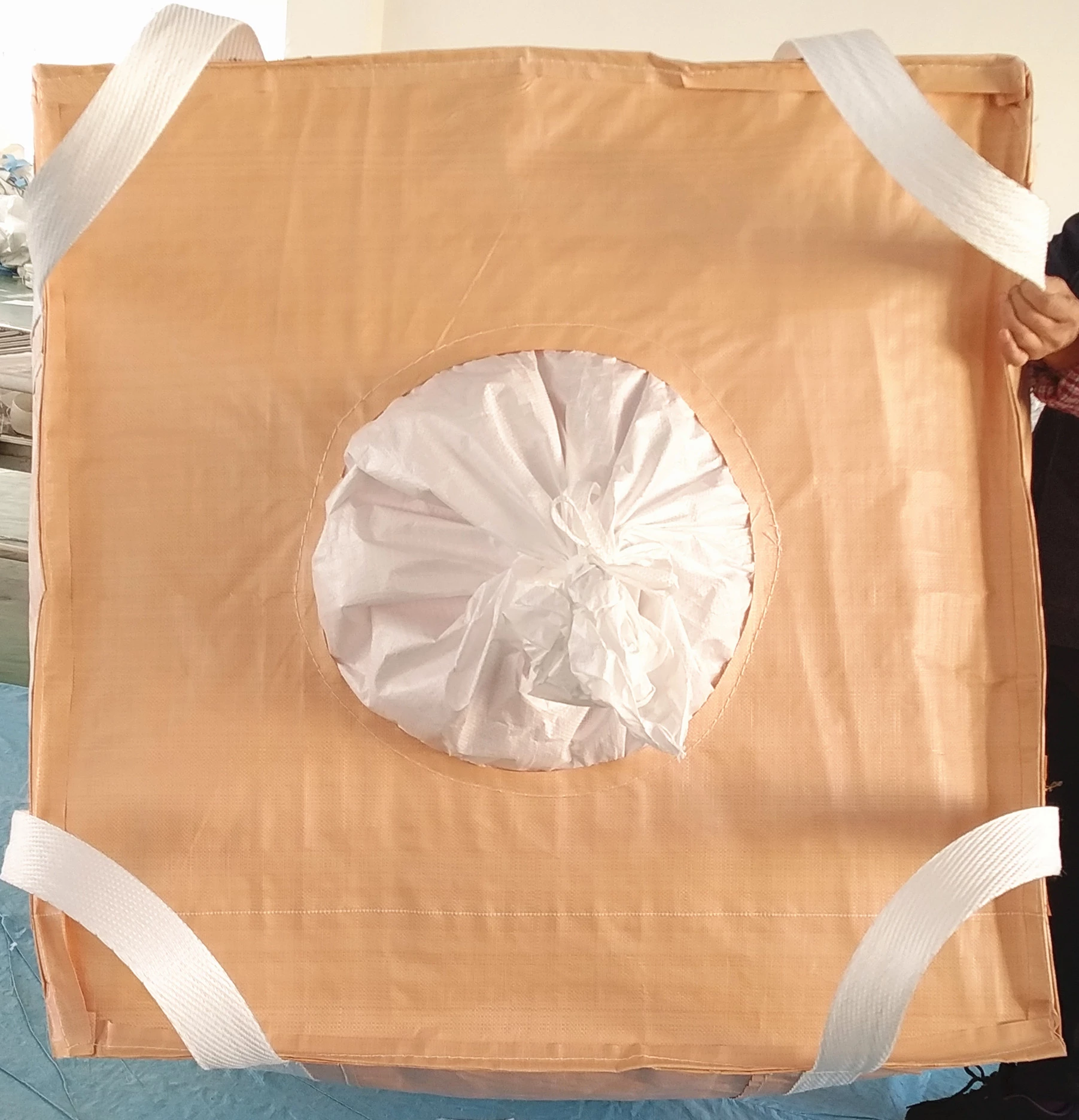 96x96x110 Circular Bean Bag with Side-Seam Loops — detail view 4
