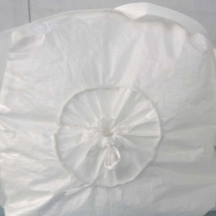 Coated Circular PP Transport Bag with Skirt Filling and Discharge Spout — detail view 2