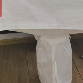 White PE-Lined U-Panel Bag 93.5 x 93.5 x 130 — detail view 5