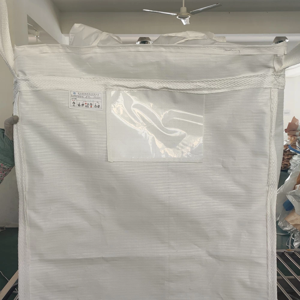 PE-Lined White Powder Packing FIBC with Uncoated Polypropylene Exterior — detail view 1