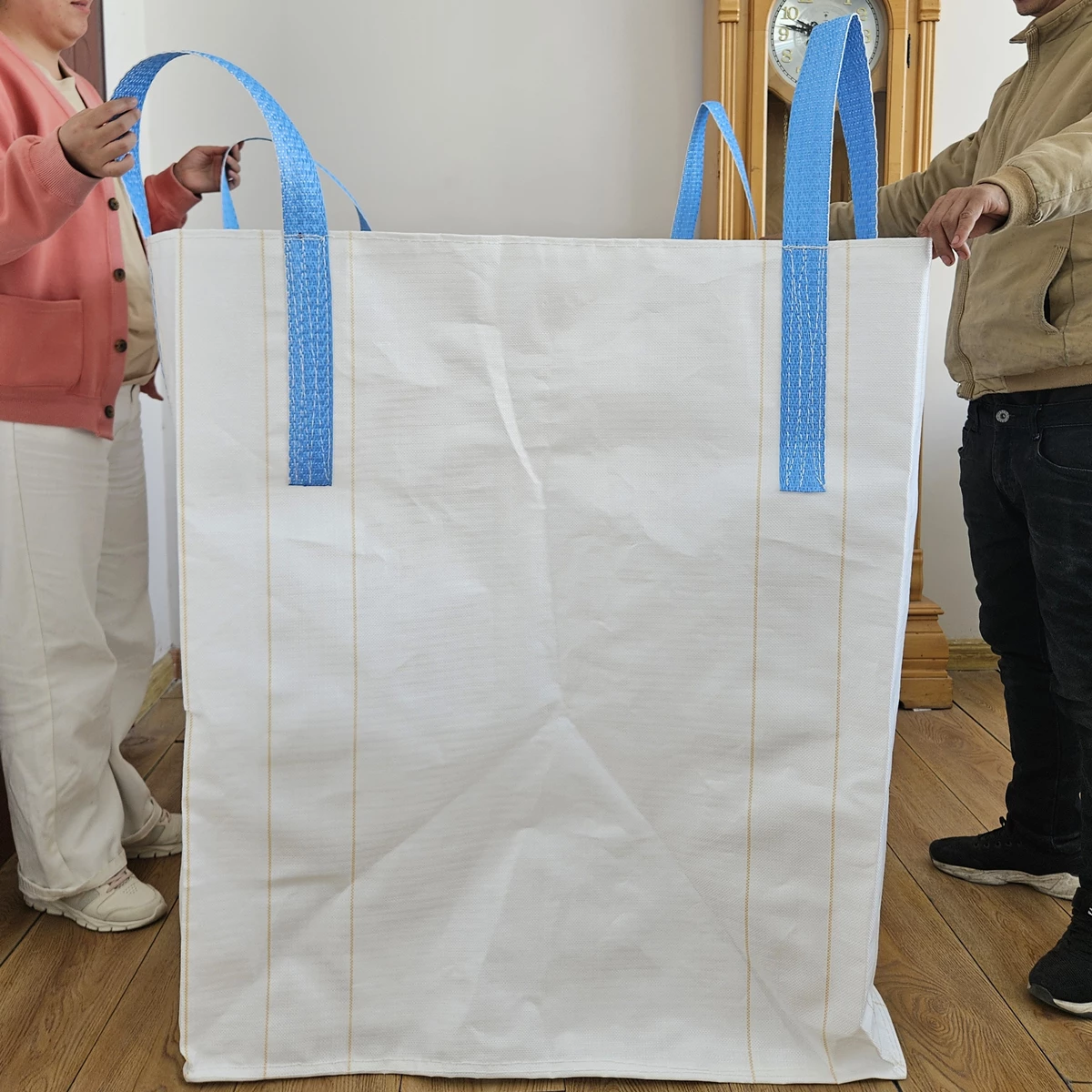 Uncoated Open-Top Sand Container Bag with Cross-Corner Loops — detail view 5