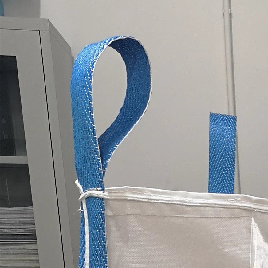 Custom-Color Powder Baffle FIBC with Side-Seam Loops and Dual Spouts — detail view 2