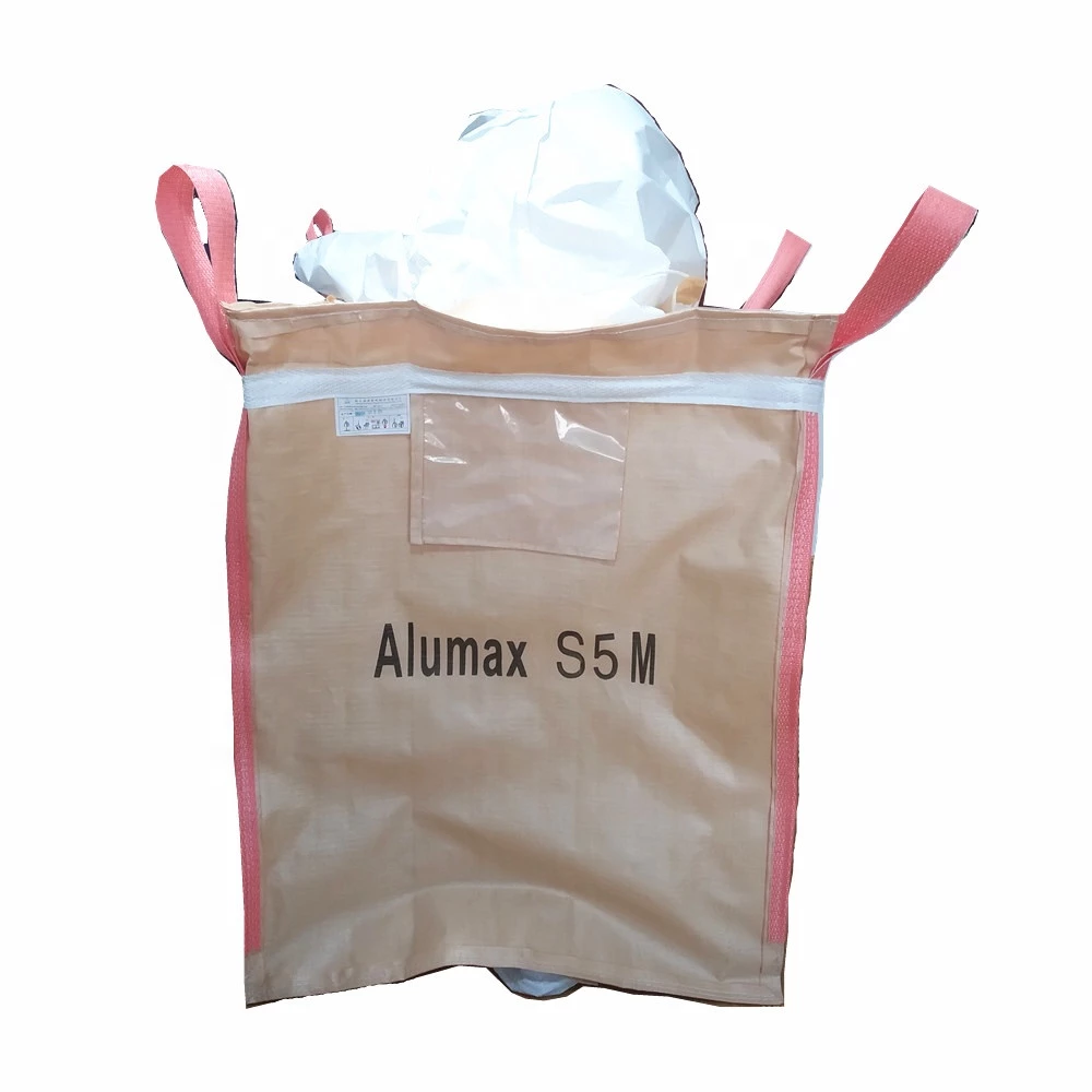 Beiger U-Panel-Super Sack mit Kundendruck eines Logos — detail view 4