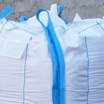 95x95x130 White Baffle Container Bag with Filling and Discharge Spouts — detail view 4
