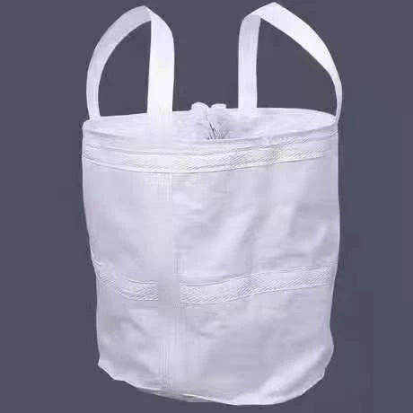 90x90x120 White Tubular Jumbo Bag with Skirt Inlet and Bottom Outlet — detail view 6