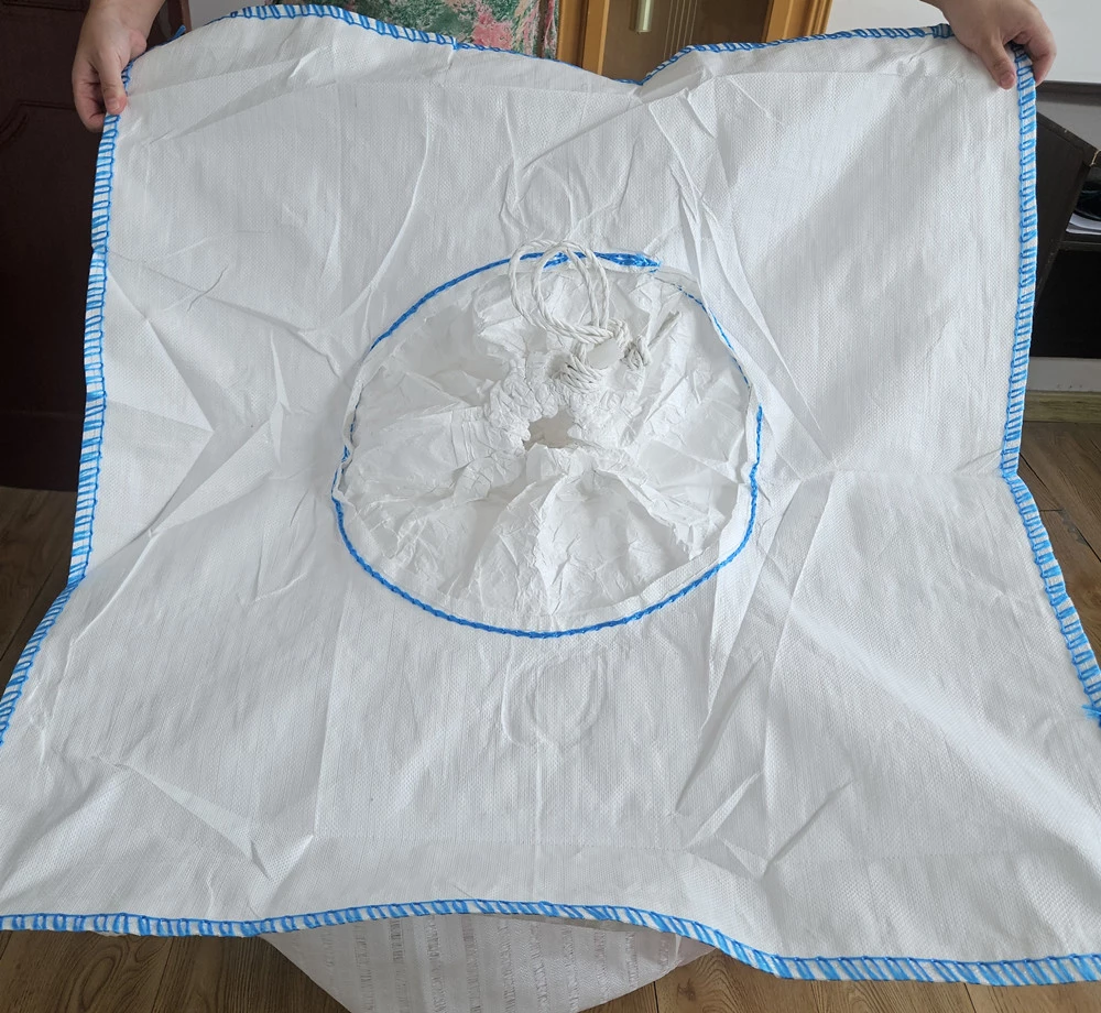 Uncoated Mesh FIBC 90 x 90 x 160 with Duffle Top — detail view 6
