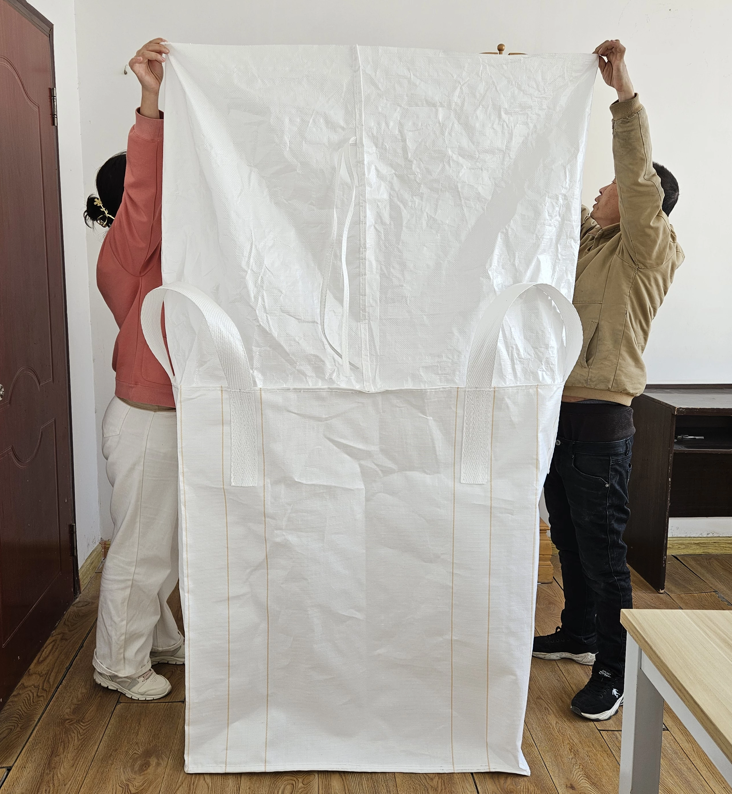 Uncoated Virgin Polypropylene Jumbo Bag with Skirt Filling Access — detail view 2