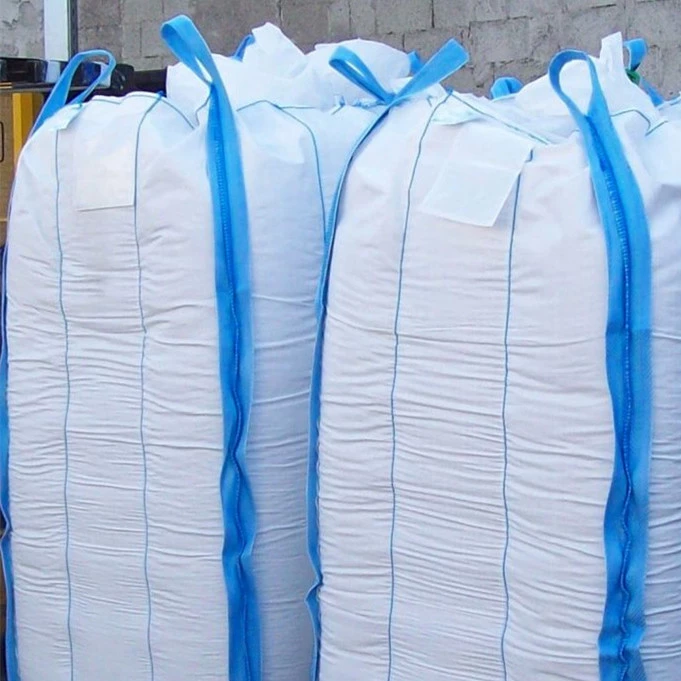 95x95x130 White Baffle Container Bag with Filling and Discharge Spouts — detail view 6
