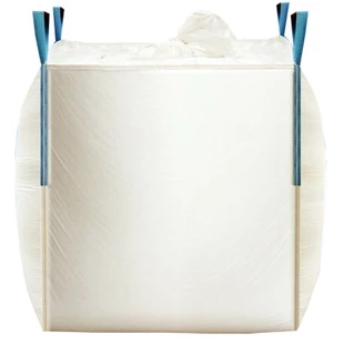 Uncoated White Construction Bulk Bag with a Fill Spout — detail view 2