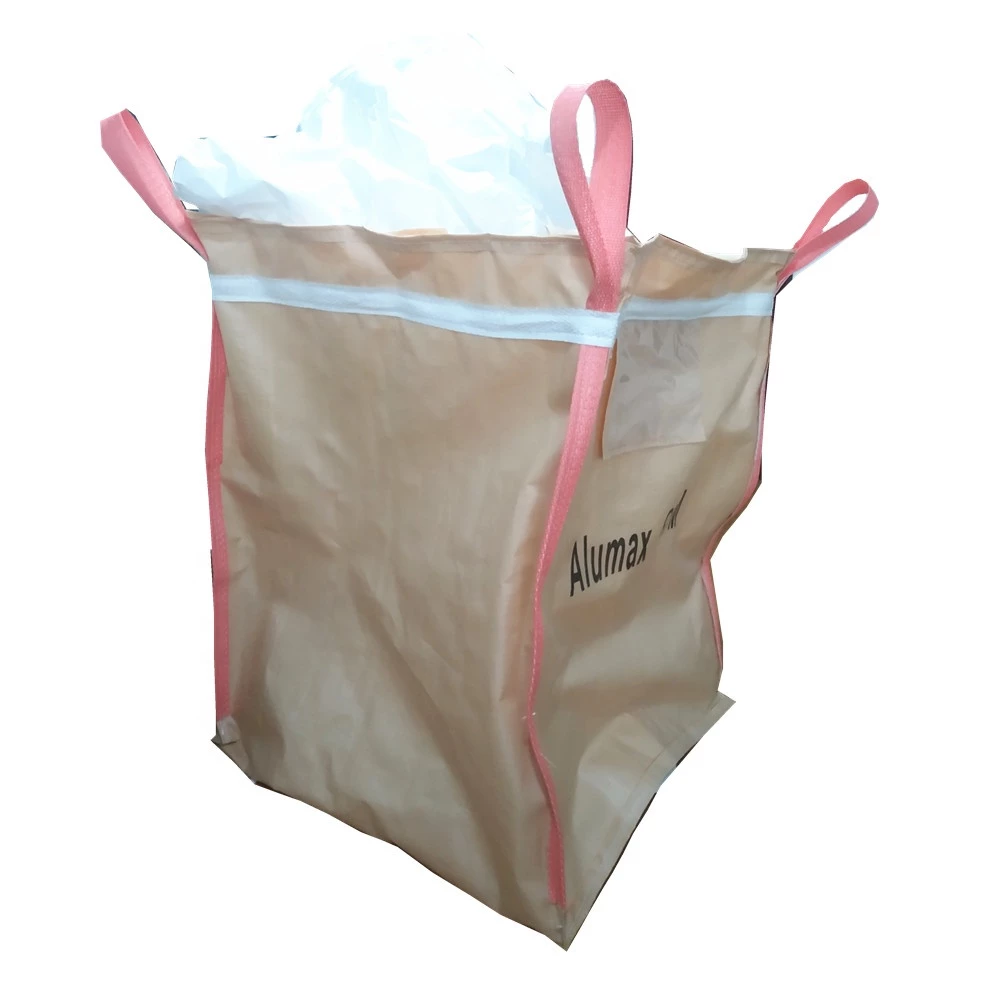 Beiger U-Panel-Super Sack mit Kundendruck eines Logos — detail view 1